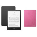 Kindle Paperwhite Gen 12 Signature Bundle (32GB, 7", 2024) Parallel Import - Black Kindle, Pink Cover