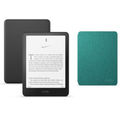 Kindle Paperwhite Gen 12 Signature Bundle (32GB, 7", 2024) Parallel Import - Black Kindle, Green Cover