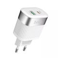 Dual-Port C58A Hoco PD QC3.0 20w Fast Charger
