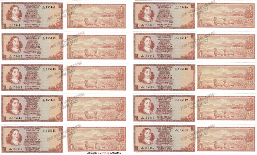 B453 TW de Jongh R1 Notes - 10 in sequence