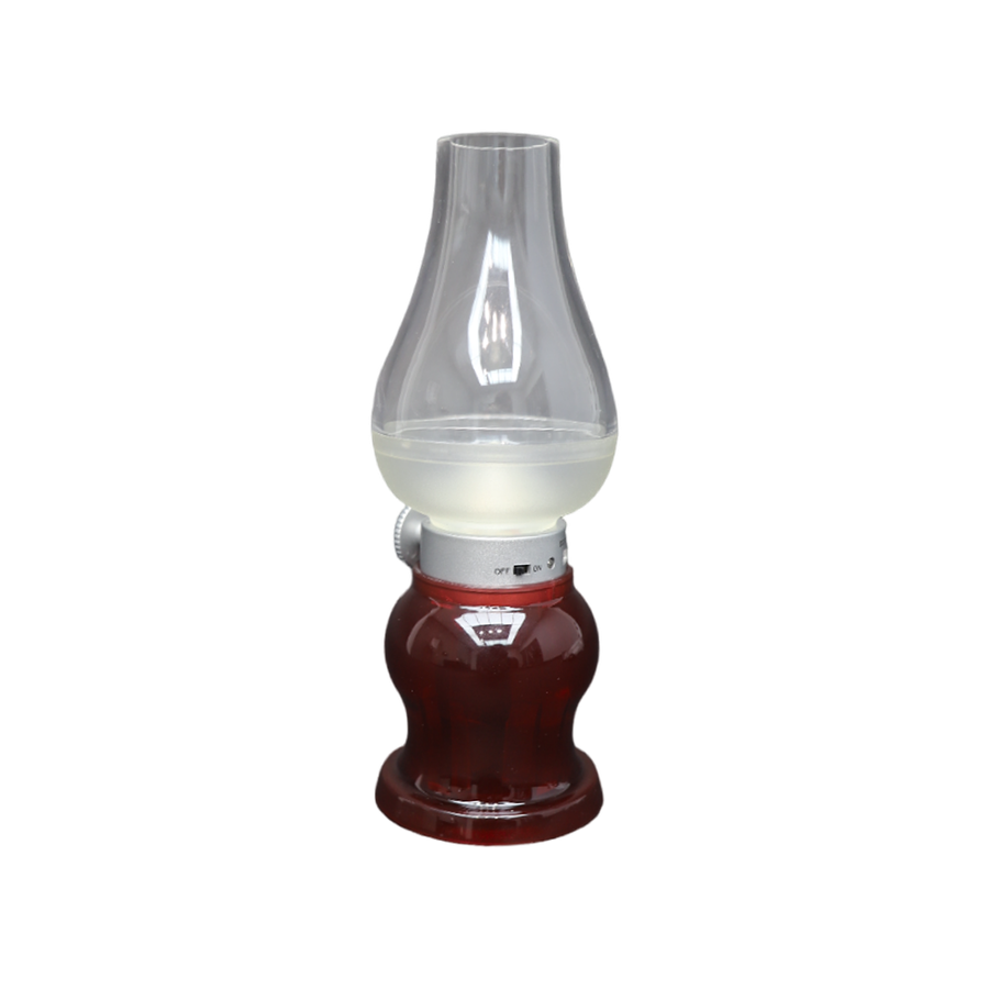RECHARGEABLE OIL LAMP LIGHT BLOW ON/OFF DIMMABLE