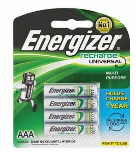 ENERGISER RECHARGE BATTERY AAA 1.5V 700mAH (PACK OF 4)