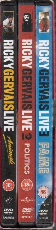 Ricky Gervais Live - 3 DVD Set (Animals/Politics/Fame) - Gervais, Ricky