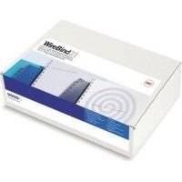GBC 6mm WireBind 21 Loop Binders (100 Pack)(Silver)