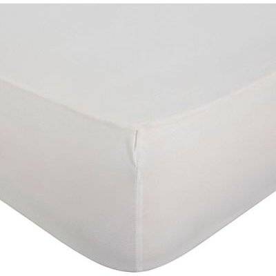 Horrockses Polycotton Fitted Sheet (Queen) (White)