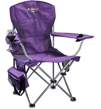 Oztrail Modena Camping Arm Chair (130 kg) (Purple)
