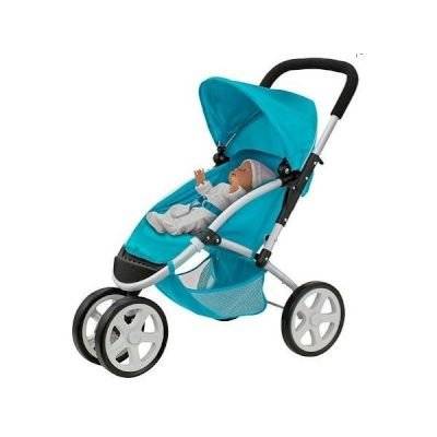 Bayer Jogger Doll's Pram (Blue/White)