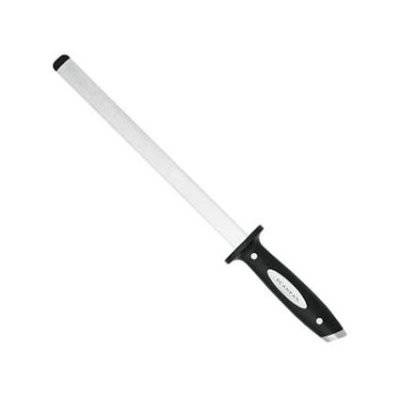 SCANPAN Classic 26cm Diamond Sharpening Steel (Black and Silver)