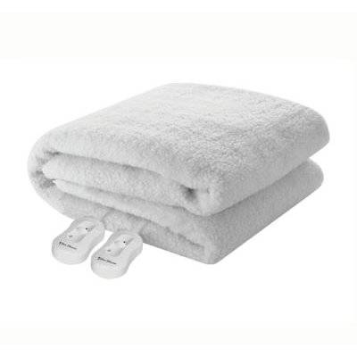 Pure Pleasure Sherpa Electric Blanket with Straps (Fitted) (King)