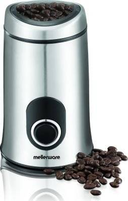 Mellerware Executive Aromatic Coffee Bean Grinder (Silver)