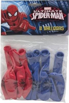 Latex Balloons 28 cm - Spiderman (8 Pack) picture