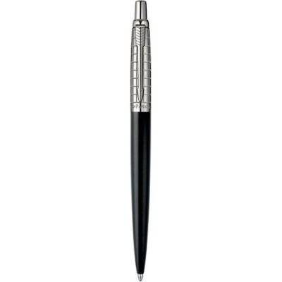 Parker Jotter Premium Chiselled Ballpoint Pen with Medium Nib (Blue Ink)(Satin Black)