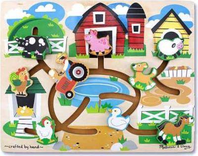 Melissa & Doug Maze Puzzles - Farm