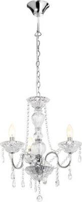 Radiant Panache Crystal Chandelier - 3 Globe Fitting (Chrome)