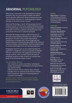 Abnormal Psychology - A South African Perspective (Paperback, 2nd Revised edition) Picture 2