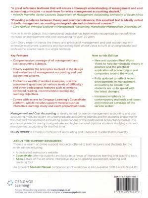 Management and Cost Accounting (Paperback, 9th Revised edition)