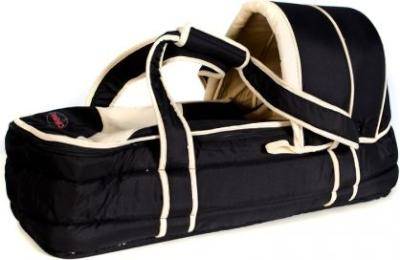 Chelino Soft Carry Cot (Black & Beige)