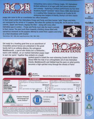 101 Dalmatians/102 Dalmatians (English, Norwegian, Danish, DVD)
