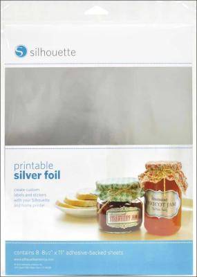 Silhouette CAMEO Printable Silver Foil