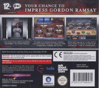 Hell's Kitchen (Nintendo DS, Game cartridge)