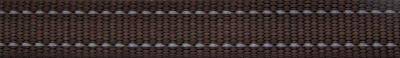 Rogz Utility Fanbelt Obedience Half-Check Dog Collar - Large 20mm (Chocolate Reflective)