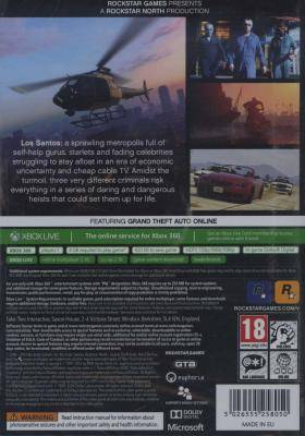 Grand Theft Auto V (5) (XBox 360, DVD-ROM)