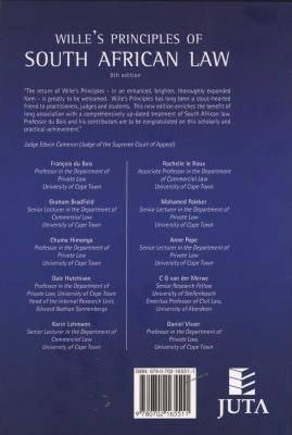 Wille's Principles of SA Law (Paperback, 9th Revised edition)