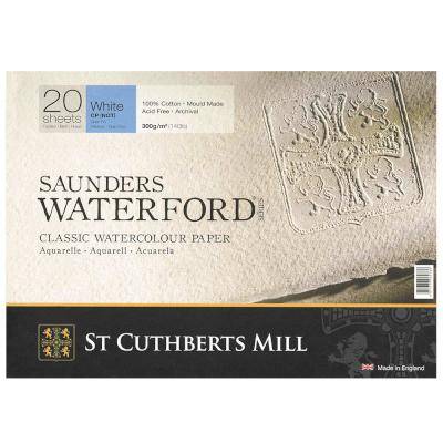 Saunders Waterford Block - 300gsm - 18x26cm - 7x10in - 20 Sheets - Not