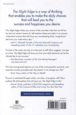 The Slight Edge - Turning Simple Disciplines into Massive Success & Happiness (Hardcover, Revised)