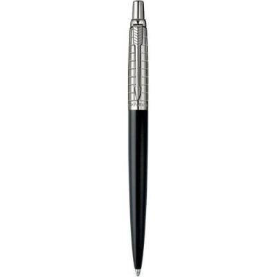 Parker Jotter Premium Chiselled Ballpoint Pen with Medium Nib (Blue Ink)(Satin Black)