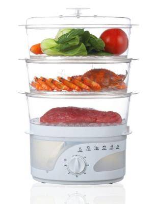 Mellerware 3 Tier Food Steamer (White)