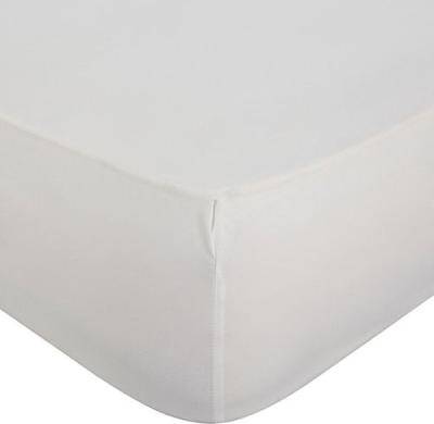 Horrockses Polycotton Fitted Sheet (Queen) (White)