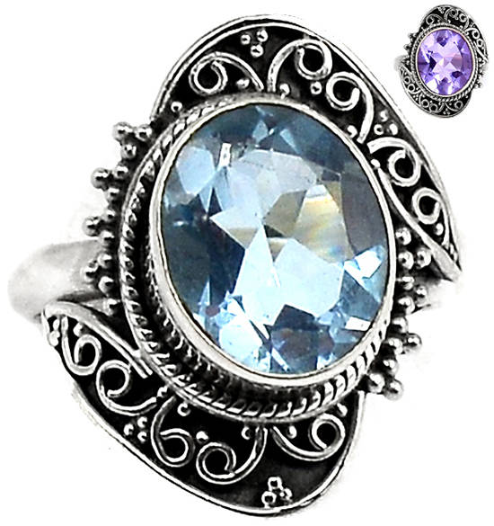 ***UNUSUAL!!!*** GORGEOUS COLOUR CHANGE ALEXANDRITE IN SOLID STERLING SILVER RING!!!