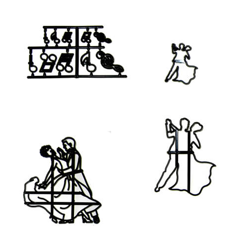 Patchwork Cutters DANCING FIGURES Sugarcraft Cake Decorating