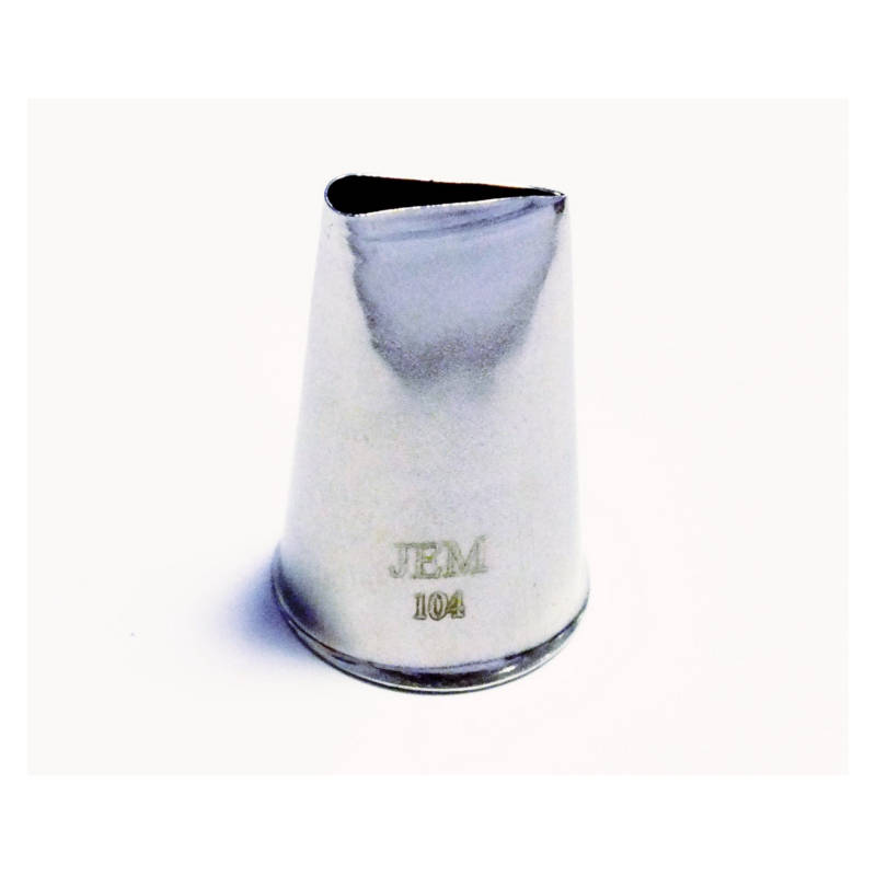 JEM #104 MED PETAL RUFFLE Stainles Steel Icing Piping Decorating Nozzle Tip Tube