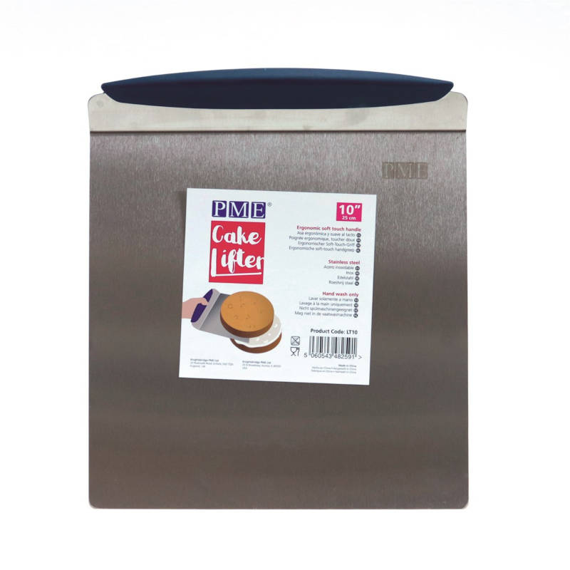 PME 25 cm / 10` Cake Lifter Stainless Steel Strong with Soft Touch Handle