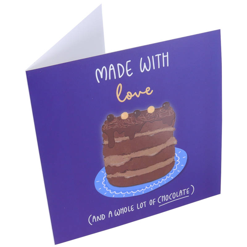 PME Greetings Cards with Envelope for Cakes - With Love And Chocolate