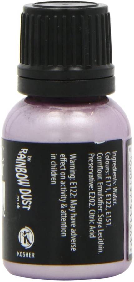 Rainbow Dust Edible Food Paint METALLIC PEARLESCENT LILAC For Cake Decorating