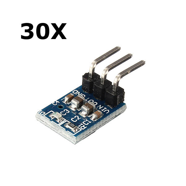 30Pcs 5V To 3.3V DC-DC AMS1117 800MA Step-Down Power Supply Buck Module