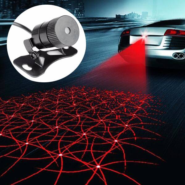 Car Laser Fog Lamp Anti-Fog Light Auto Rearing Warning Light Shining Style