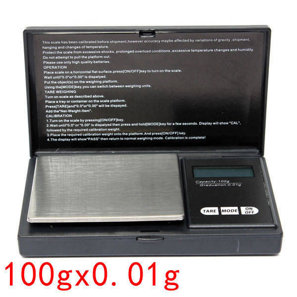 100g x 0.01g Electronic Mini Pocket Diamond Jewelry Digital Scale