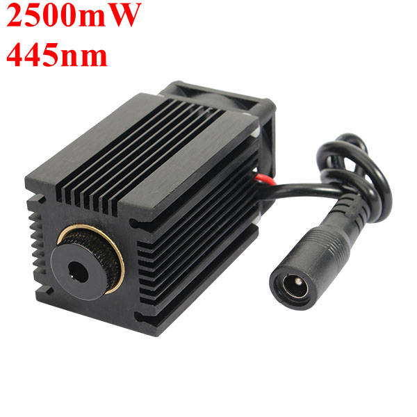 445nm 2.5W 2500mW Blue Laser Module With Heatsink For DIY Laser Cutter Engraver