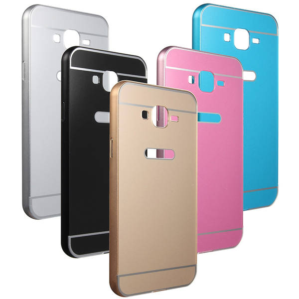 Durable Metal Frame PC Hard Back Cover Case For Samsung Galaxy J7