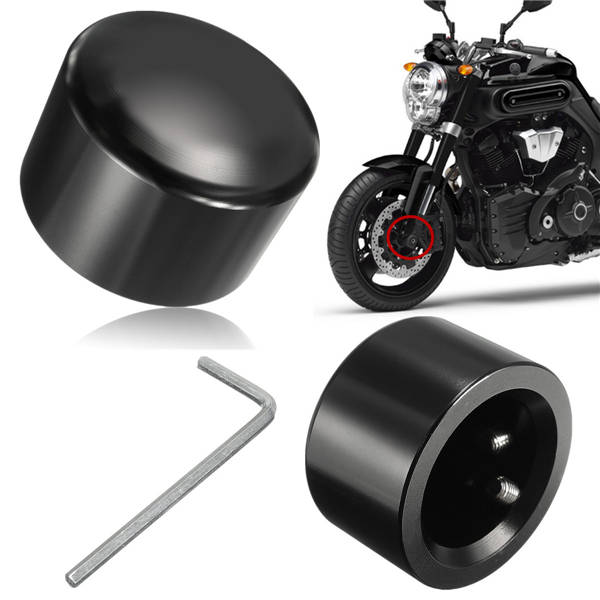2pcs Axle Covers Achscover Front for Harley Sportster 1200L XL833C DYNA New