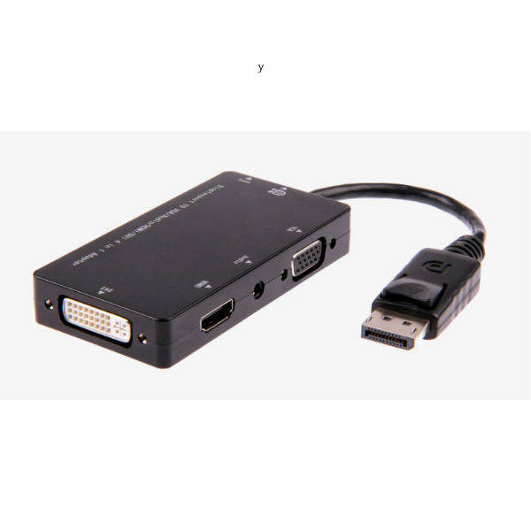 D42 4 In 1 DisplayPort To VGA/Aduio/HDMI/DVI Adapter Cable For Tablet Phone