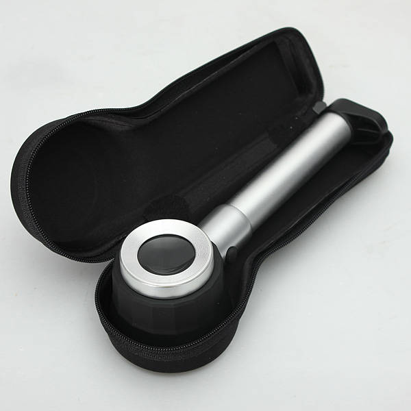 10X Optical glass LED Lighted Magnifier Loupe with Measure Scale