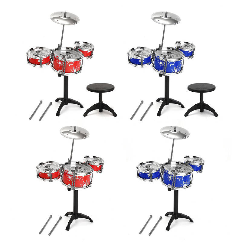 Jazz Drum Rock Set 15*18in Child Kids Musical Instrument Toy Gift