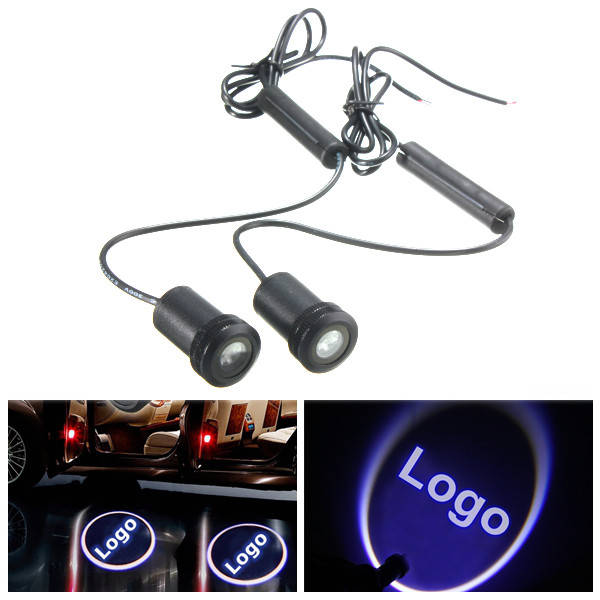 2pcs LED Welcome Light Laser Projector Car Door Ghost Shadow Lamp for Jeep