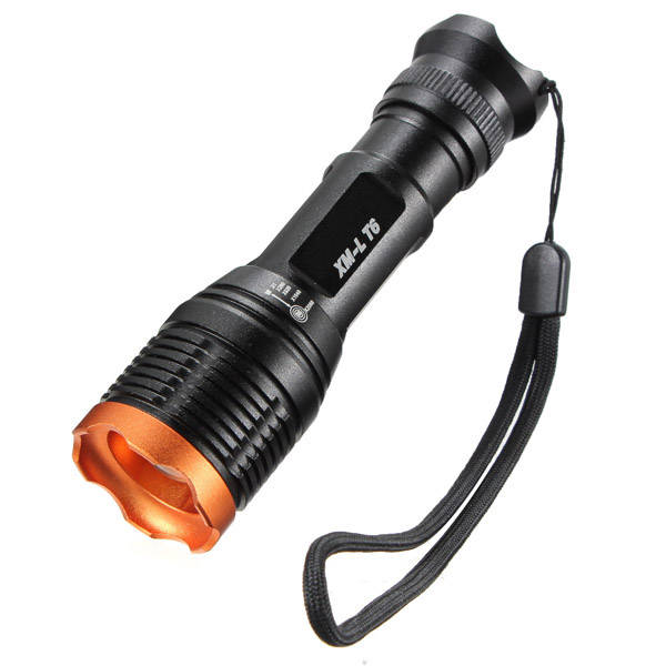 XM-L T6 5 Modes 1000lumens  Zoomable LED Flashlight