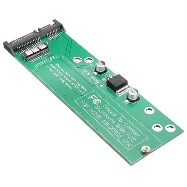 Converter Adapter Card for 12+6pin Apple Macbook Air 2010 2011 SSD to 22pin SAT